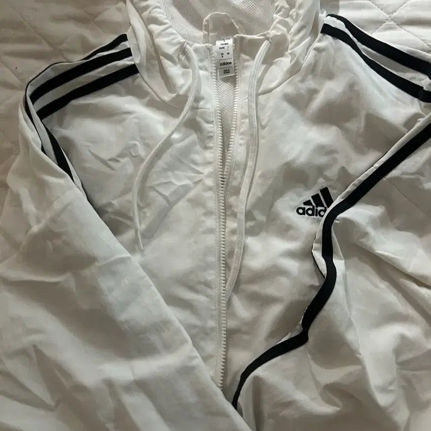 [BUNJANG] Adidas Windbreaker Jacket White / 아디다스 바람막이 흰색