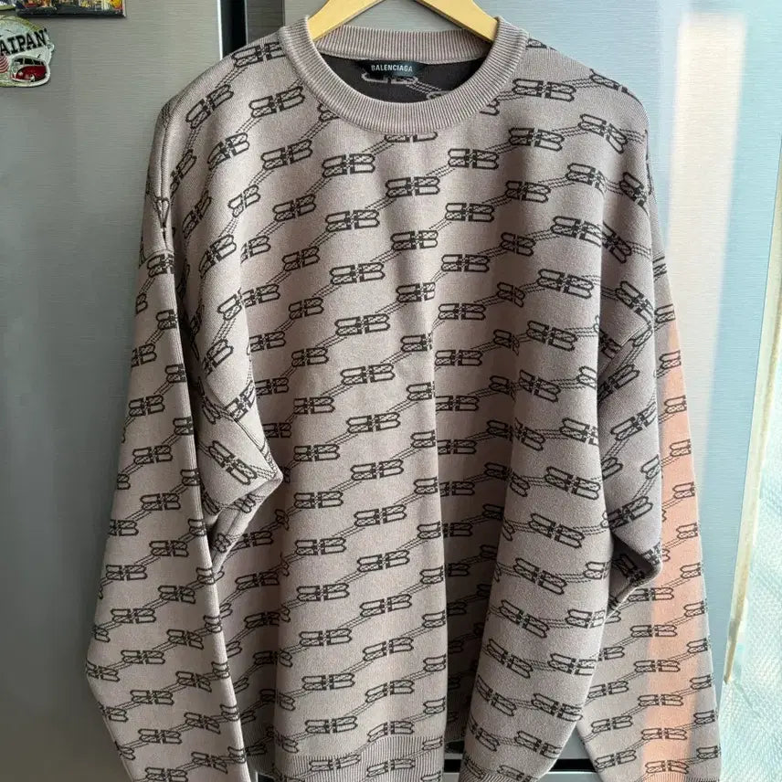 [BUNJANG] Balenciaga Multi-Logo Knit XL / 발렌시아가 멀티로고 니트 XL