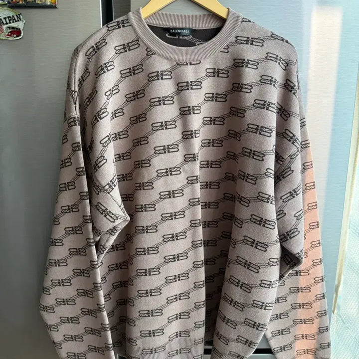 [BUNJANG] Balenciaga Multi-Logo Knit XL / 발렌시아가 멀티로고 니트 XL