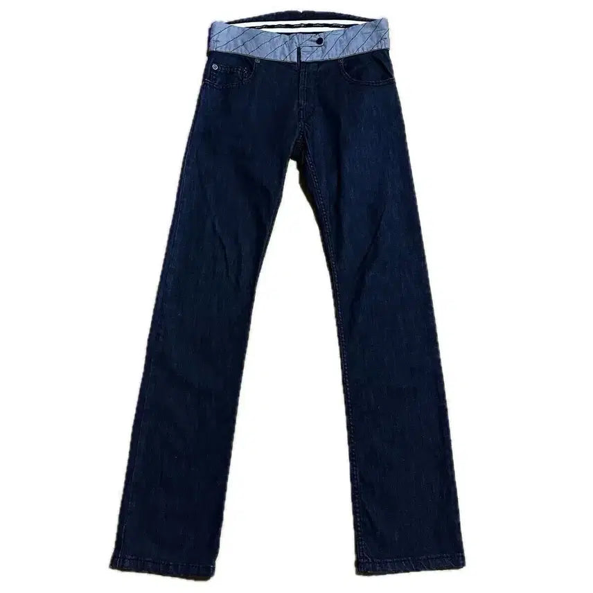 [BUNJANG] Viktor &amp; Rolf 00s Stretch Docking Denim Trousers / VIKTOR&amp;ROLF 00s 스트레치 도킹 데님 트라우저