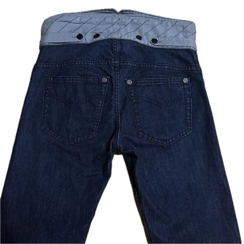 [BUNJANG] Viktor &amp; Rolf 00s Stretch Docking Denim Trousers / VIKTOR&amp;ROLF 00s 스트레치 도킹 데님 트라우저