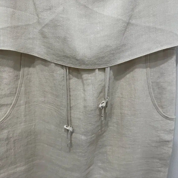 [BUNJANG] TIME Linen Layered Spaghetti Strap Dress / 한섬타임 린넨 레이어드 끈 나시 원피스