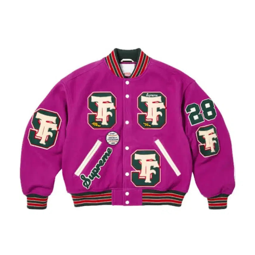 [BUNJANG] Supreme Drill Team Varsity Jacket / [L] 슈프림 바시티 자켓