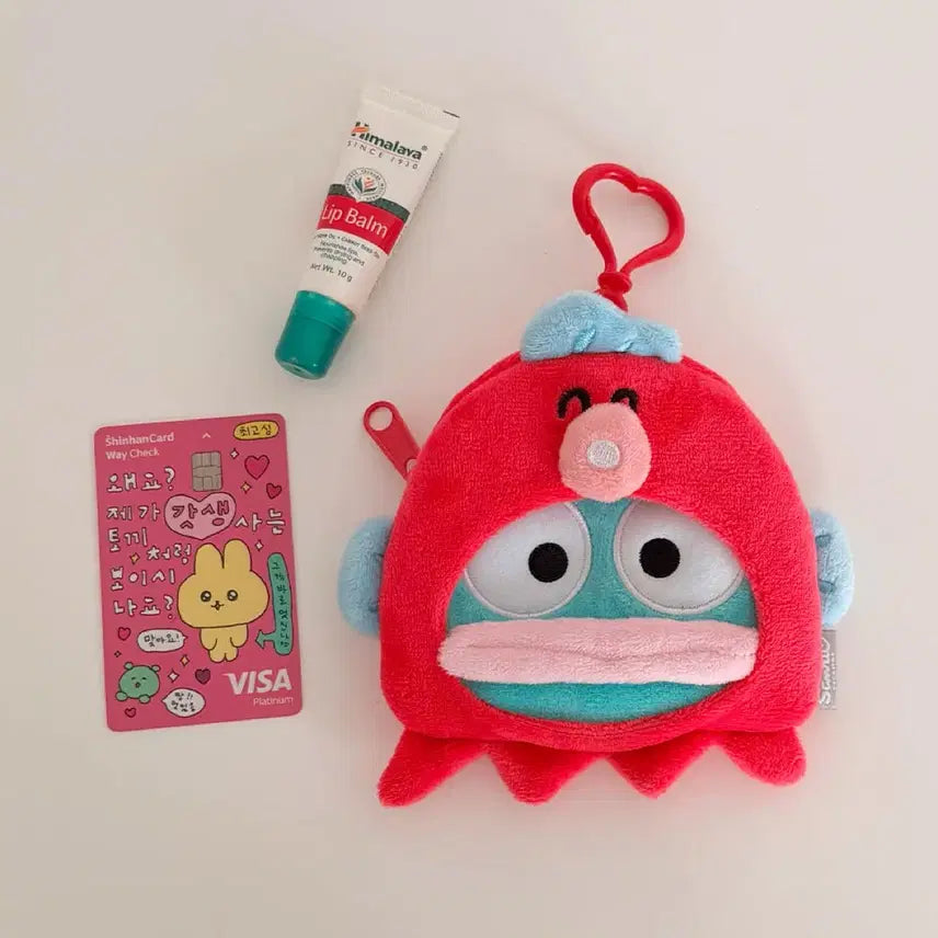 [BUNJANG] Sanrio Hangyodon Coin Pouch Charm / 산리오 한교동 동전 지갑 파우치 인형 프렌즈 동전파우치 이어폰보관 키링