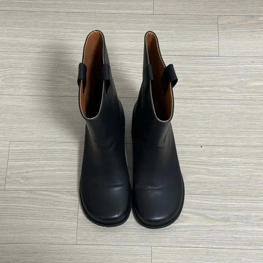 [BUNJANG] Black Leather Boots / 블랙 레더 부츠