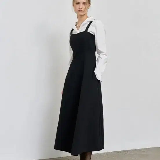 [BUNJANG] General Idea Bustier Flare Long Dress L / 새상품 제너럴아이디어 플레어 뷔스티에 롱 원피스 L