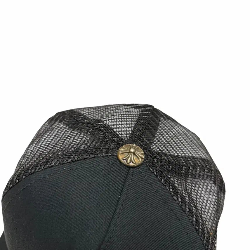 [BUNJANG] Chrome Hearts Printed Cross Trucker Hat / 크롬하츠 프린티드 크로스 트러커햇 메쉬캡 모자 블랙