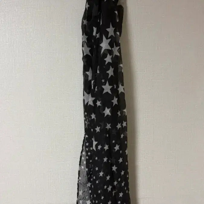 [BUNJANG] Vintage Star Pattern Scarf with Tassels / 빈티지 별 패턴 머플러