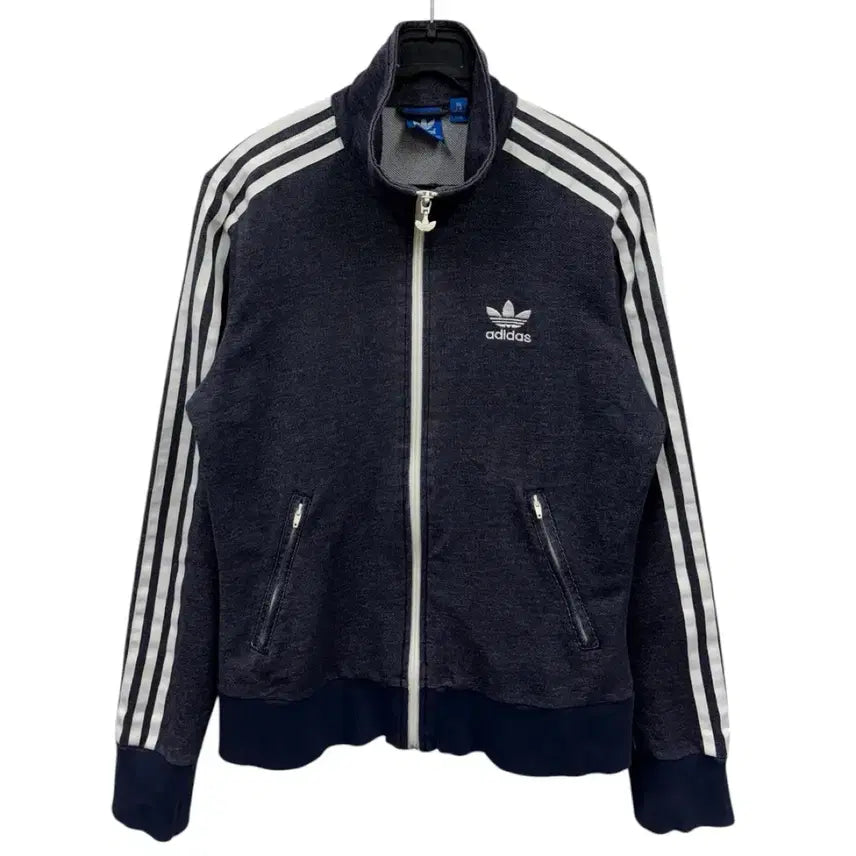 [BUNJANG] Adidas Denim Texture Firebird Track Top L / 아디다스 데님 텍스쳐 파이어버드 트랙탑L