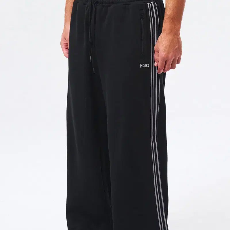 [BUNJANG] HDEX Main Logo Track Pants - Black, Size L / 메인로고 트랙 팬츠 L