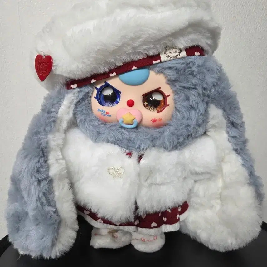 [BUNJANG] Baby Three Returns 100% Doll with Angora Hat and Bib / 베이비쓰리 리턴즈 100%