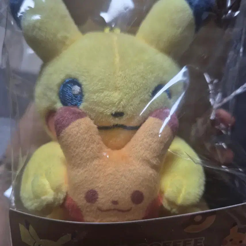 [BUNJANG] Ediya Pokemon Collaboration Pikachu Plush Keychain (Sealed) / 이디야 포켓몬 콜라보 피카츄 인형키링입니다. 뜯지 않은 새상품입니다.