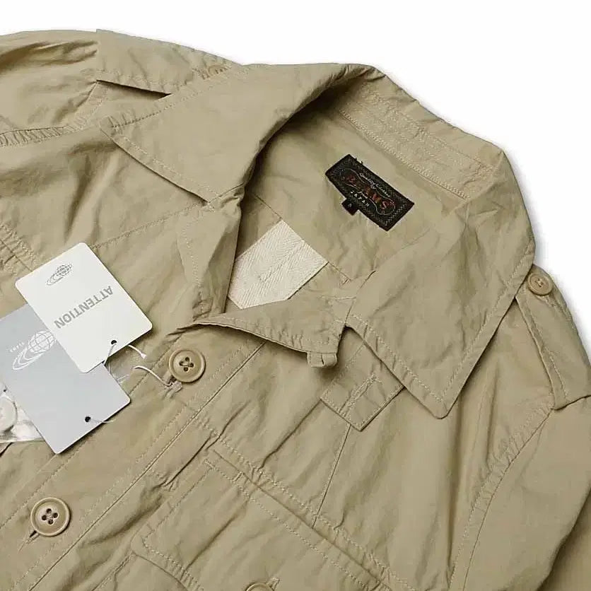 [BUNJANG] Beams Plus Attention Cotton Safari Belted Jacket / 빔즈 플러스 [Beams +] 어텐션 코튼 사파리 벨티드 자켓 야상