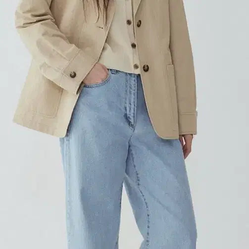 [BUNJANG] ILAIIL Beige Single Jacket / 일라일 자켓