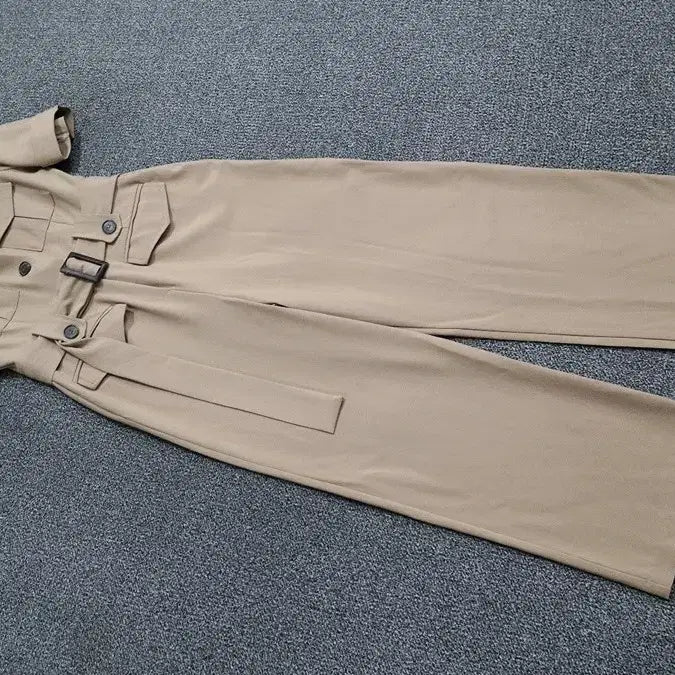[BUNJANG] Belted Short Sleeve Jumpsuit / 새상품 벨트 반팔 점프수트