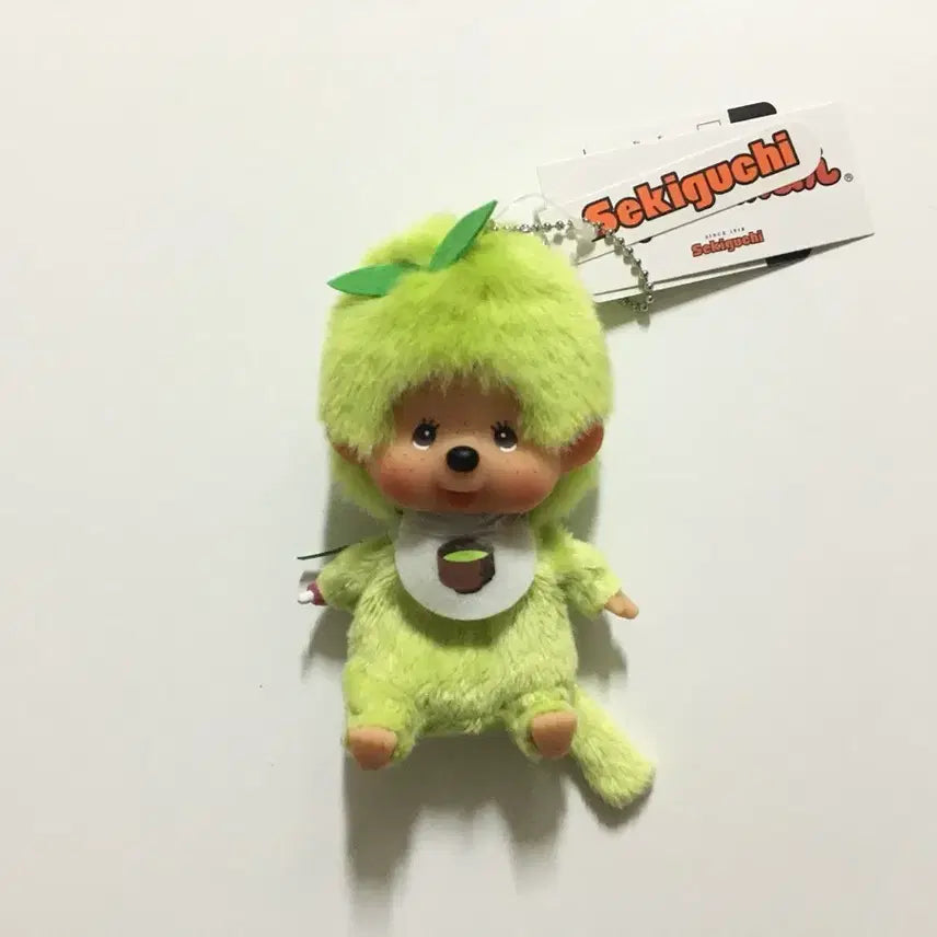 [BUNJANG] Sekiguchi Authentic Matcha Green Tea Monchhichi Doll Keyring / 세키구치 정품 말차 그린티 몬치치 인형 키링 양도