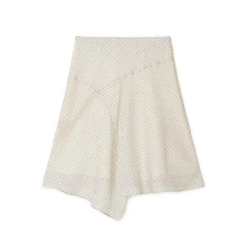 [BUNJANG] Sunburn Project Asymmetric Midi Skirt Beige / 썬번프로젝트 ASYMMETRIC MIDI SKIRT, 베이지