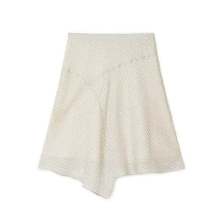 [BUNJANG] Sunburn Project Asymmetric Midi Skirt Beige / 썬번프로젝트 ASYMMETRIC MIDI SKIRT, 베이지