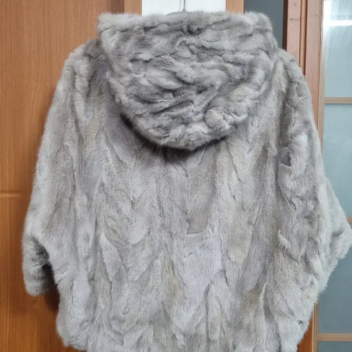 [BUNJANG] Euro Mink Fur Coat - Grey / 유로밍크 모피 코트 그레이