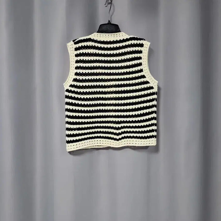 [BUNJANG] Striped Knit Vest / 단가라 니트 조끼 베스트