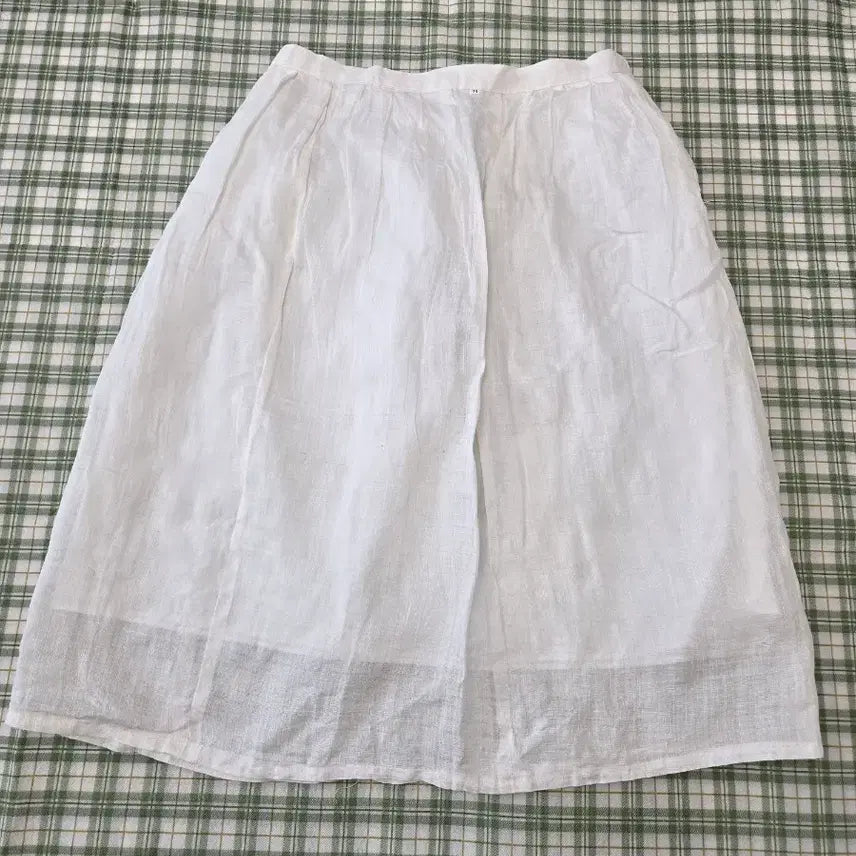 [BUNJANG] White Ramie Long Skirt / 5ㅡ모시 .스커트ㅡ허리ㅡ32