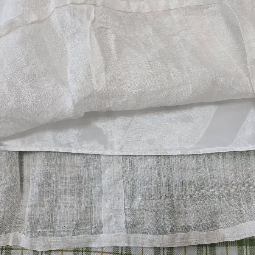 [BUNJANG] White Ramie Long Skirt / 5ㅡ모시 .스커트ㅡ허리ㅡ32