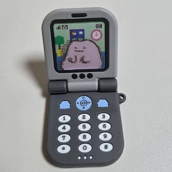 [BUNJANG] Ditto Magnet Keychain (Waiting - Gray) / 포켓몬 메타몽 마그넷 키링