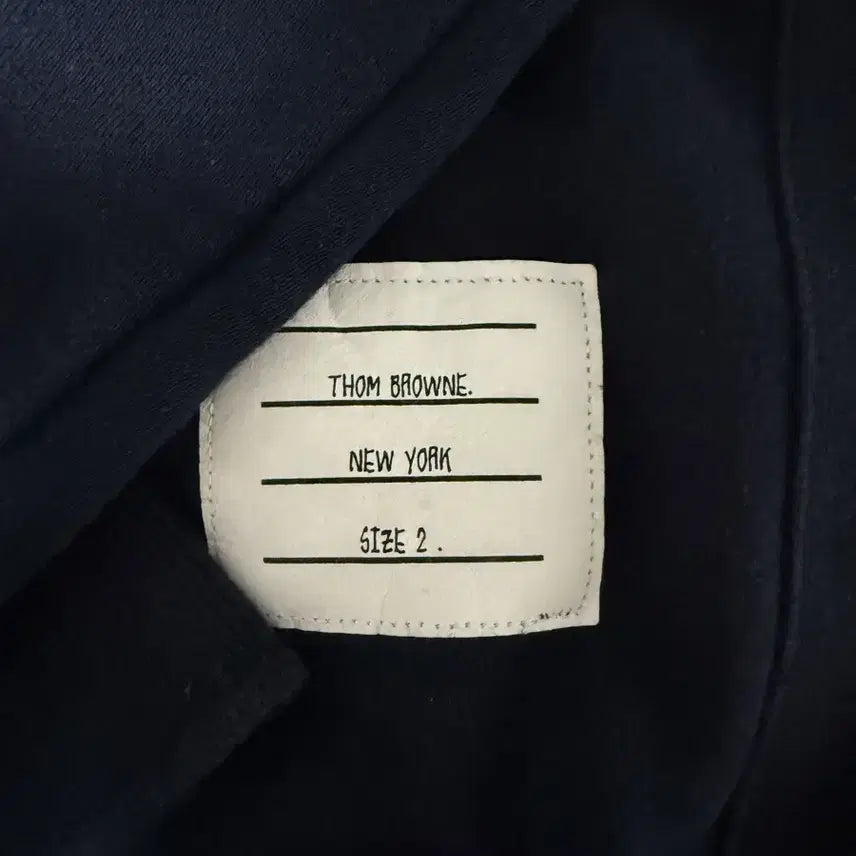 [BUNJANG] Thom Browne Diagonal Sweatshirt Navy Size 2 / 톰브라운 사선 스웨트셔츠 네이비 2사이즈