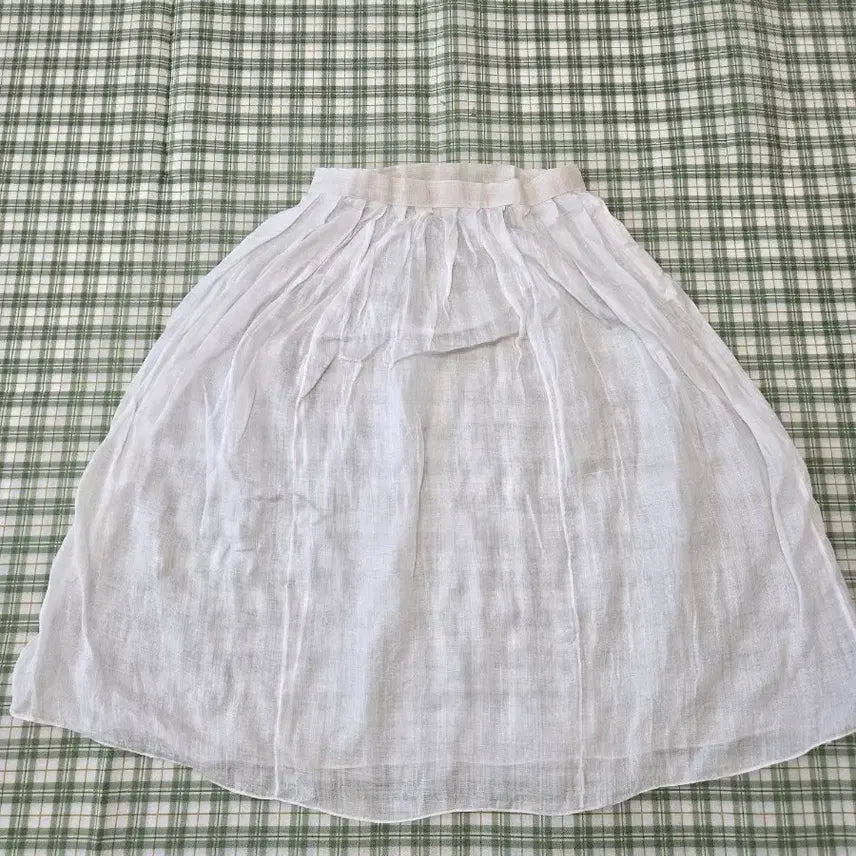 [BUNJANG] White Ramie Long Skirt / 5ㅡ모시 스커트 ㅡ