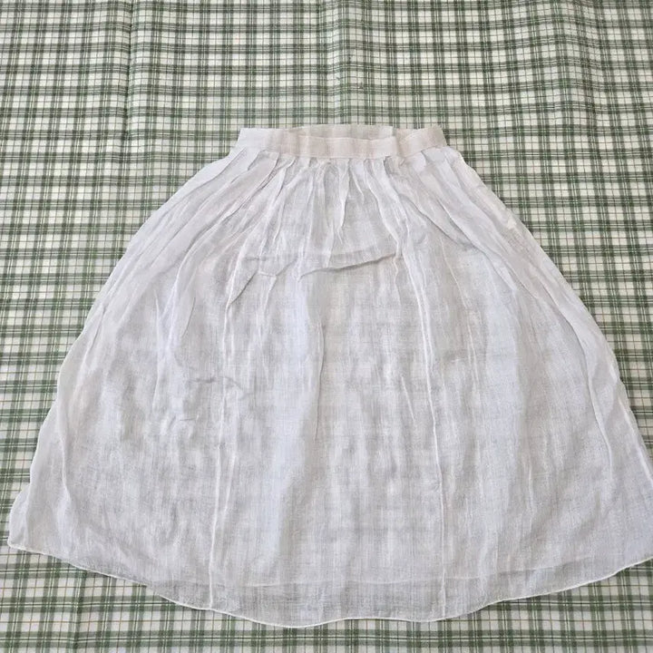 [BUNJANG] White Ramie Long Skirt / 5ㅡ모시 스커트 ㅡ