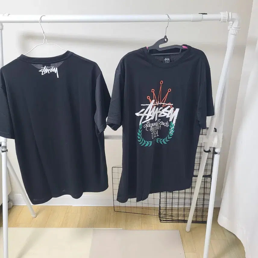 [BUNJANG] Stussy Crown Logo Performance T-Shirt (Unisex, New) / 스투시  반팔티  왕관기능성원단남여공용새상품