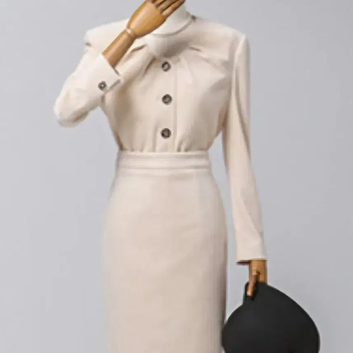 [BUNJANG] Objet 2022 Big Collar Cropped Jacket / 오브제 2022 빅카라 크롭 자켓 82-94-160사이즈