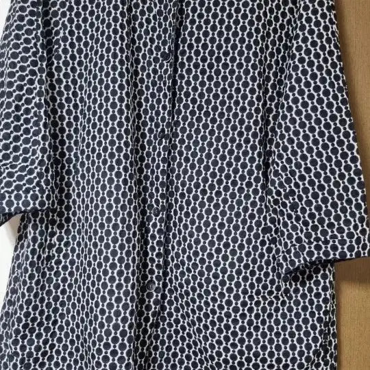 [BUNJANG] Prain Ttang Linen Jacket 66 Navy / 쁘랭땅 김희애린넨자켓 66