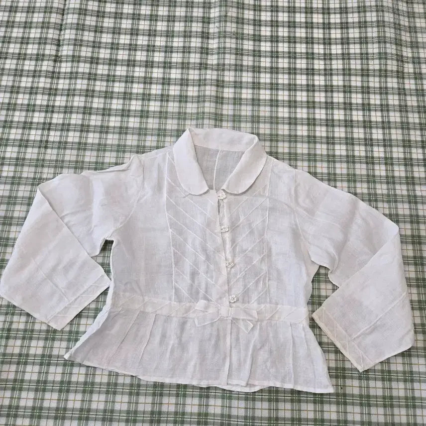 [BUNJANG] Korean Handmade Linen Shirt / 6ㅡ모시 국산 맞춤  작품 셔츠ㅡ55