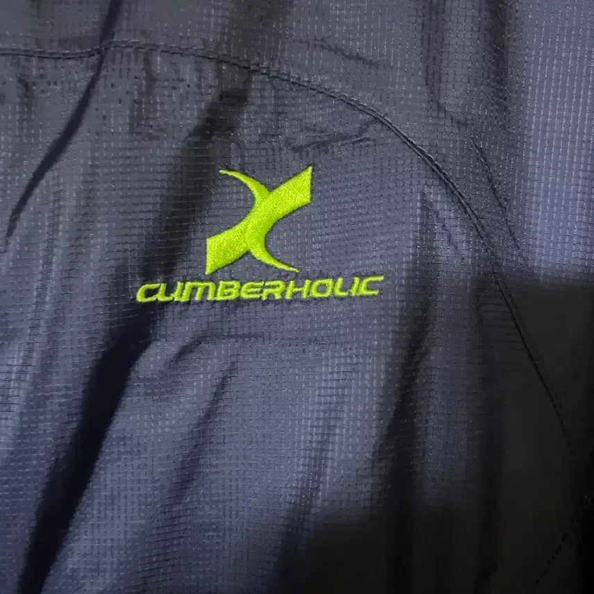 [BUNJANG] CUMBERHOLIC Windbreaker Navy Green Color Block / CUMBERHOLIC 바람막이 네이비 그린 포인트