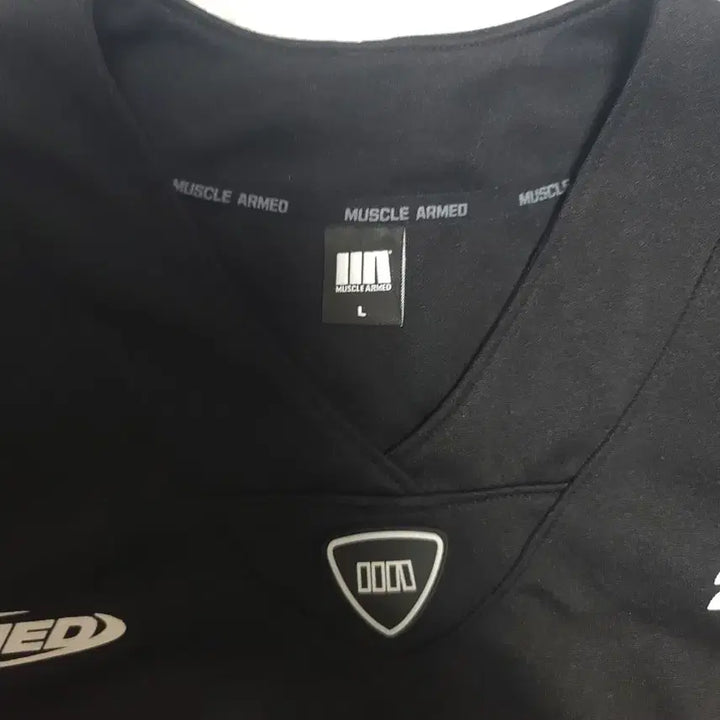[BUNJANG] Muscle Armed 23 Rugby Jersey Black L / 머슬암드 23 럭비 져지 블랙 L