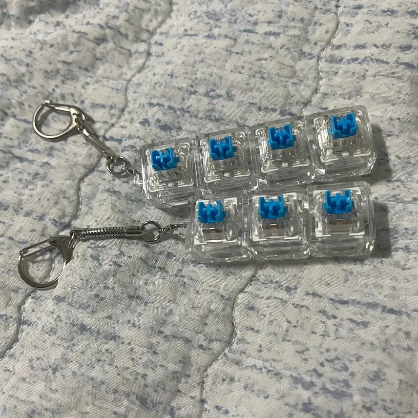 [BUNJANG] Custom Clicker Keycap Body Keychain (3-key, 4-key) / 키캡 바디 키링 (커스텀 클릭커) 3구 4구