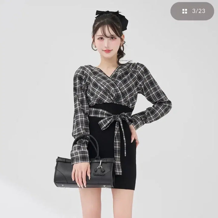 [BUNJANG] Darich Check One-Piece Dress / Darich 다리치 일브 스나계 체크 원피스