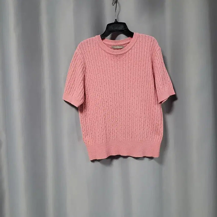 [BUNJANG] Pink Cable Knit Sweater / 핑크 케이블 니트