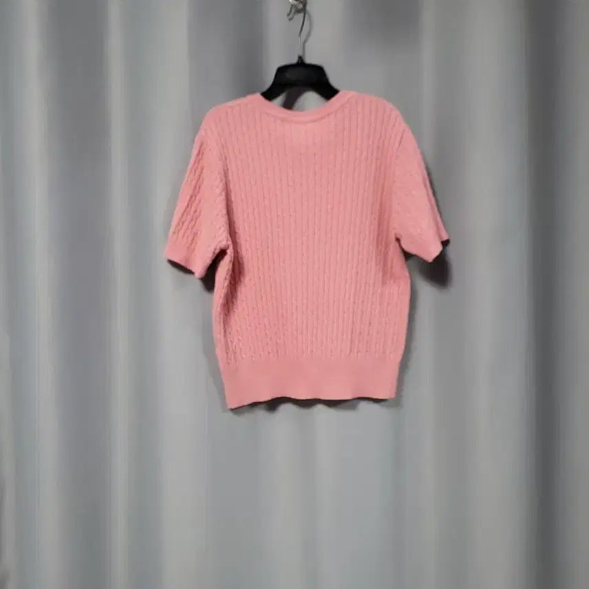 [BUNJANG] Pink Cable Knit Sweater / 핑크 케이블 니트