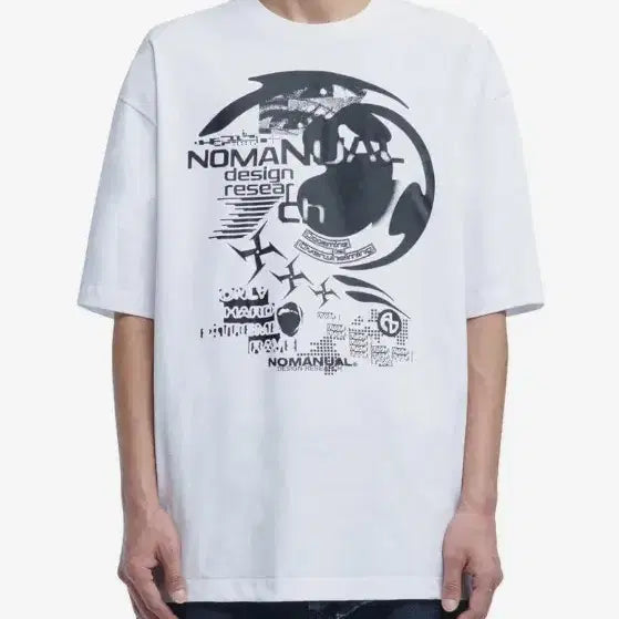 [BUNJANG] No Manual White T-Shirt / 노매뉴얼 흰색 반팔팝니다(급처)