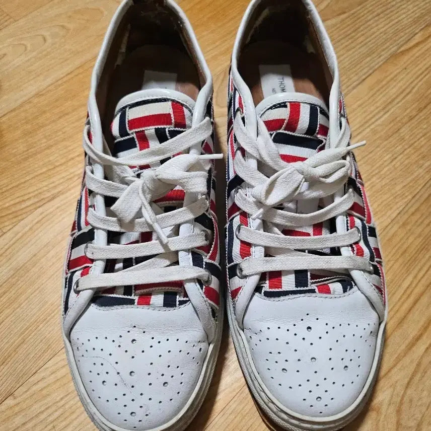 [BUNJANG] Thom Browne Tricolor Taping Sneakers / 톰브라운 삼선 테이핑 스니커즈