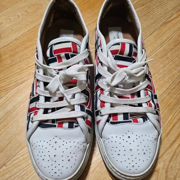 [BUNJANG] Thom Browne Tricolor Taping Sneakers / 톰브라운 삼선 테이핑 스니커즈