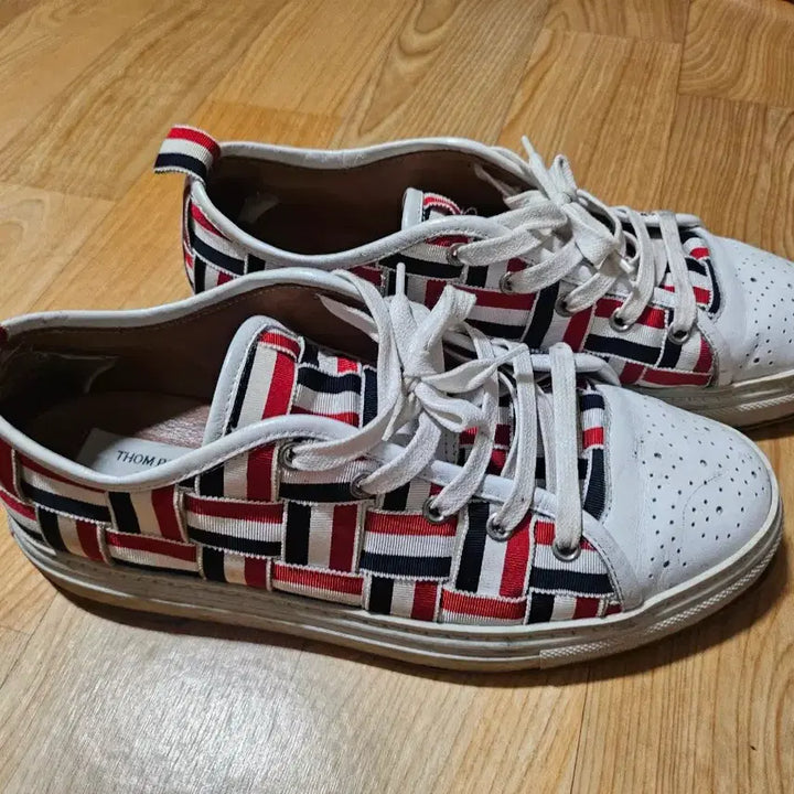 [BUNJANG] Thom Browne Tricolor Taping Sneakers / 톰브라운 삼선 테이핑 스니커즈