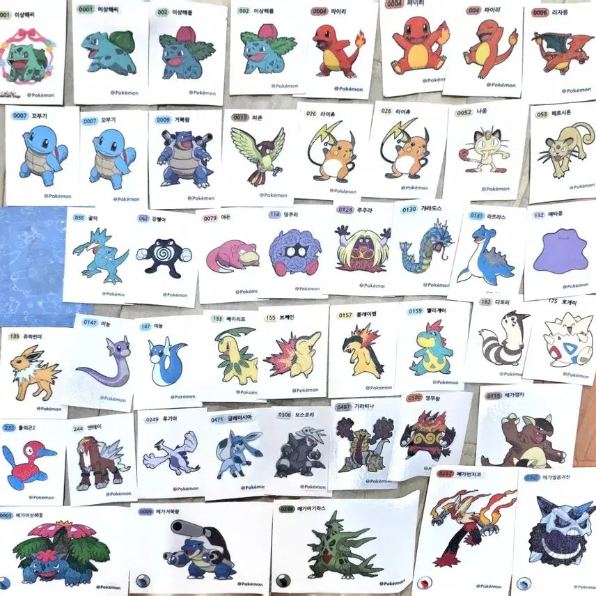 [BUNJANG] Pokemon Stickers Bundle / 포켓몬스터 띠부씰 일괄판매
