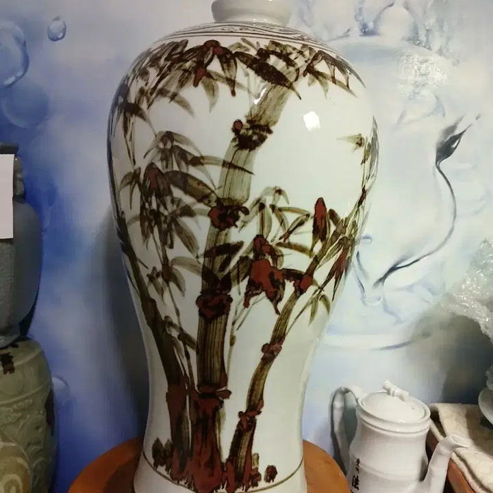 [BUNJANG] Celadon Bamboo Vase / 철화 죽순문 매병