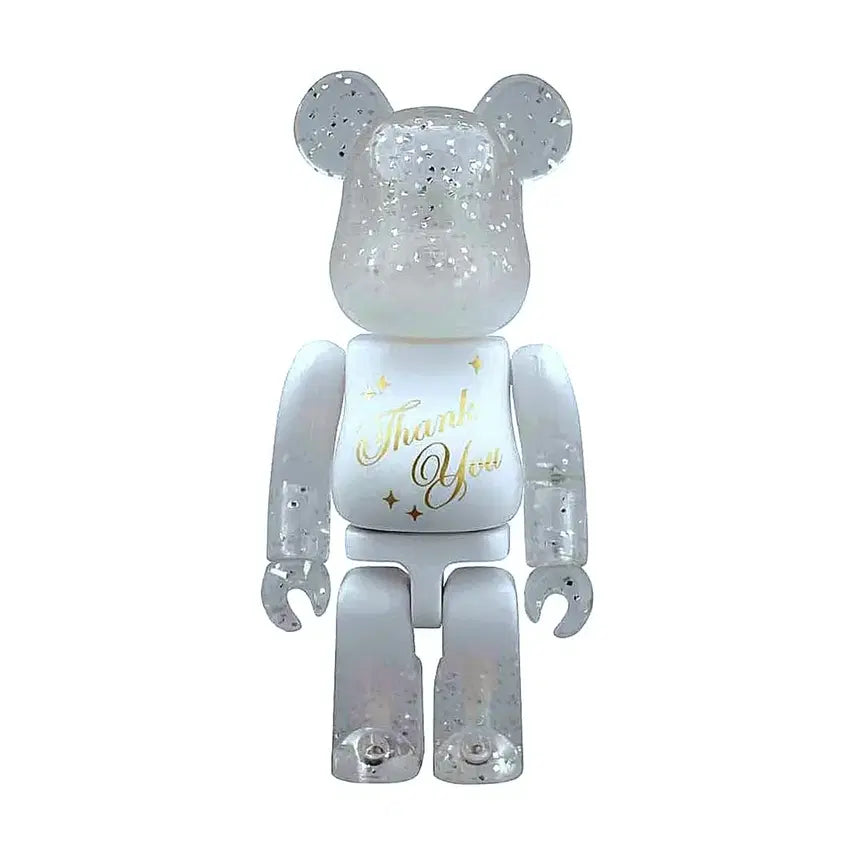 [BUNJANG] Bearbrick Greeting Thank You 100% Translucent Glitter / 베어브릭 인사말 THANK YOU 100% 투명 글리터