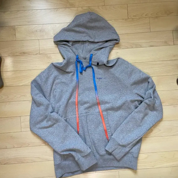 [BUNJANG] Off-White Grey Hoodie / 오프화이트 그레이 후드티