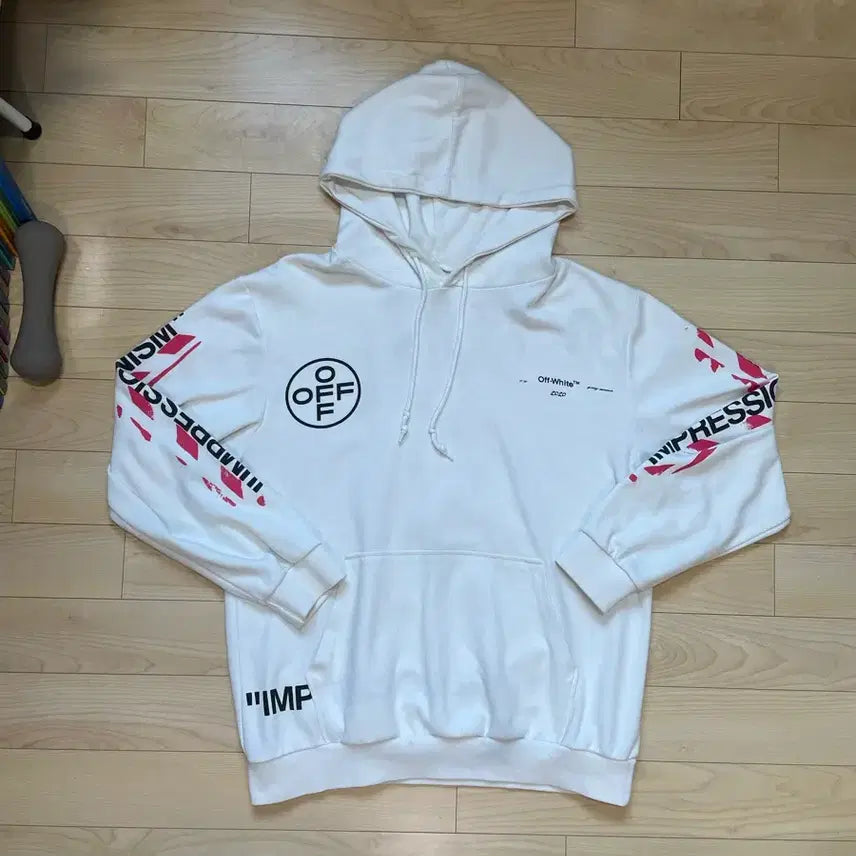 [BUNJANG] Off-White Printed Hoodie / 오프화이트 후드티