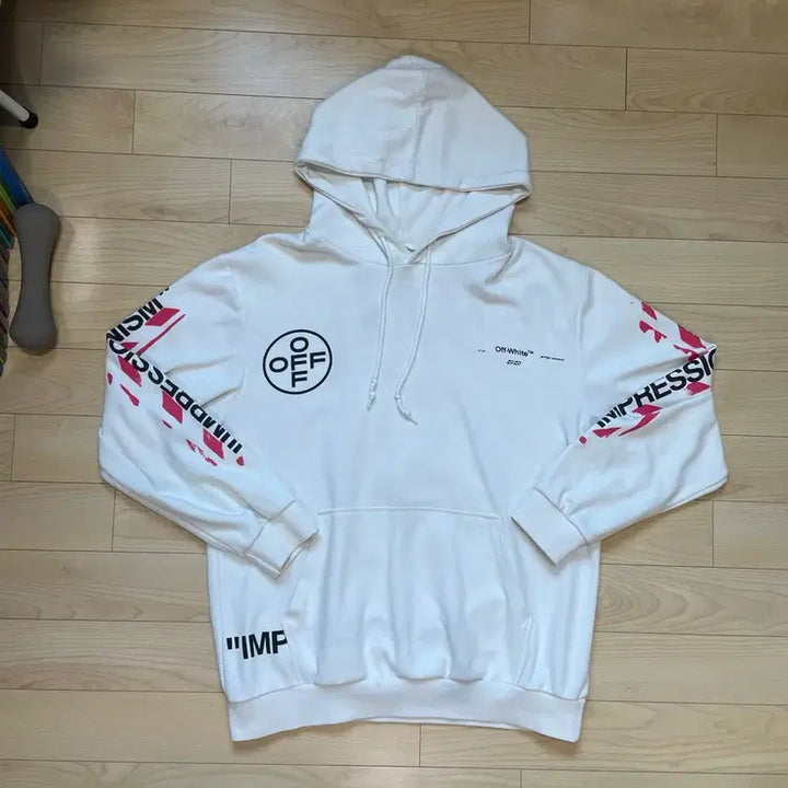 [BUNJANG] Off-White Printed Hoodie / 오프화이트 후드티